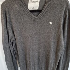 Abercrombie & Fitch Cashmere Blend Gray Men's Sweater